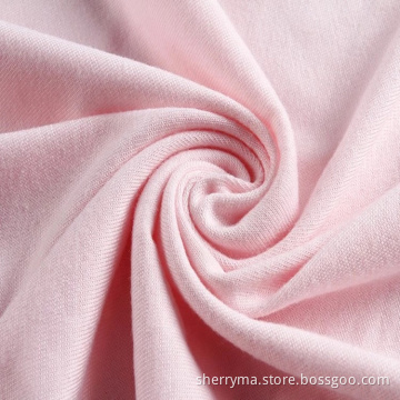 Custom pink jersey spandex polyester knitting fabric